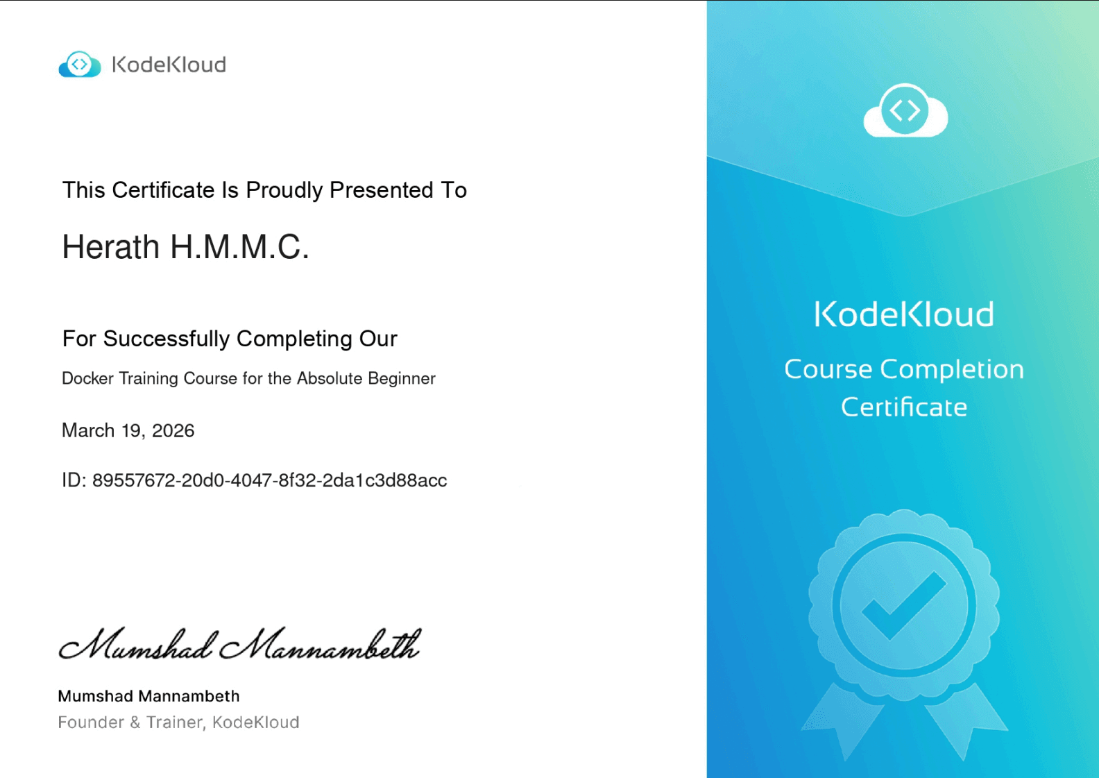 KodeKloud Docker Certification