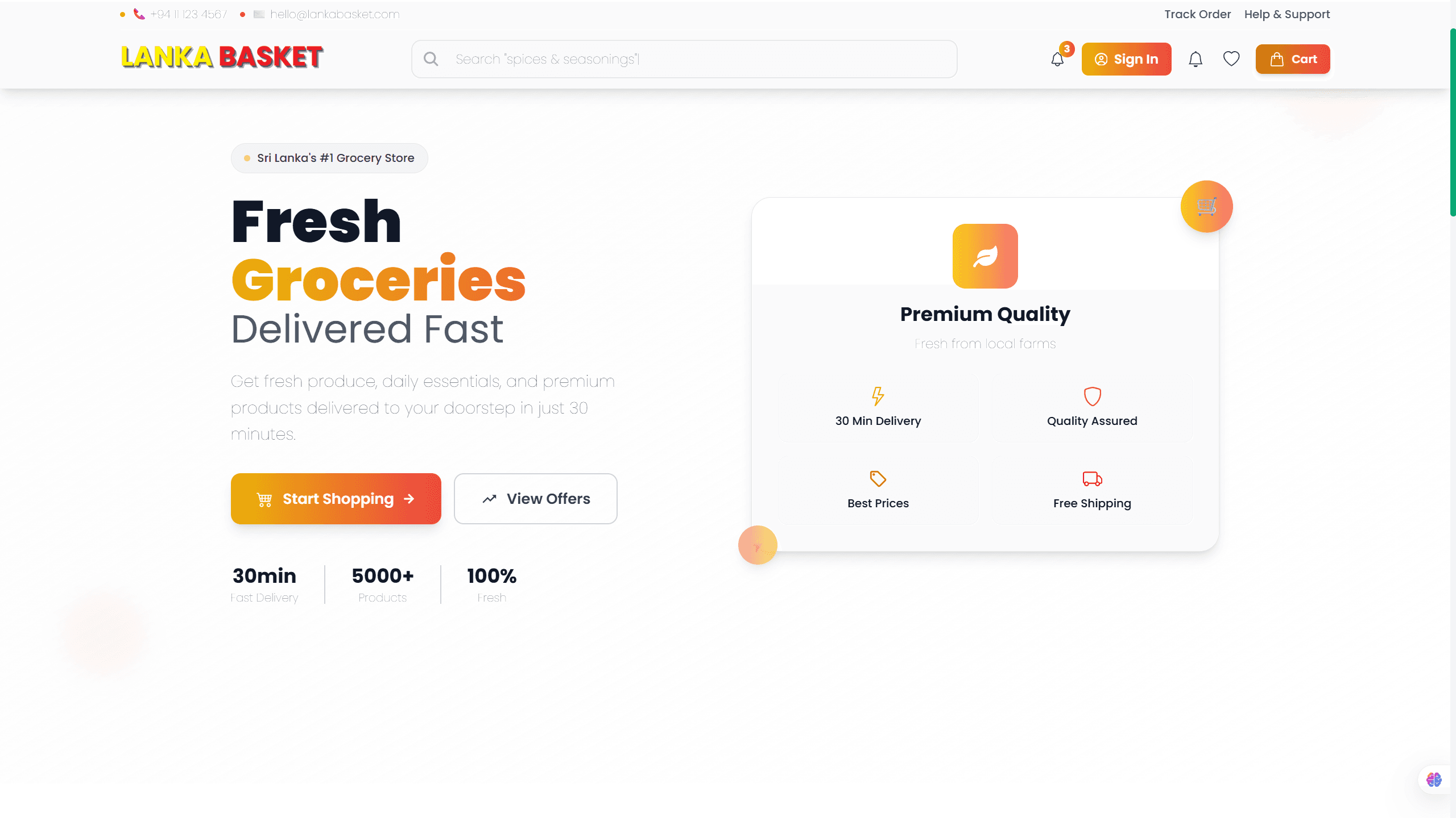 Supermarket Web Application